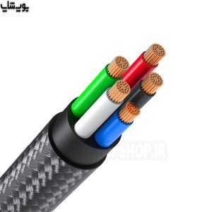 کابل تبدیل USB به تایپ C فست شارژ رسی مدل RTC-P21C دارای هسته مرکزی با کیفیت می باشد.