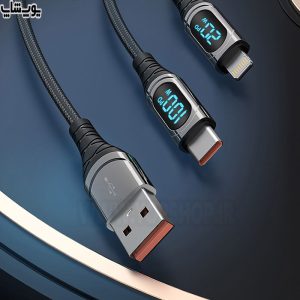 کابل تبدیل تایپ C به تایپ C فست شارژ رسی مدل RTC-P21CC با رویه کنفی و عمر طولانی می باشد.