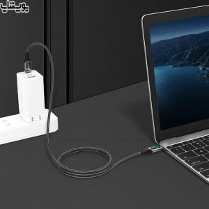 کابل تبدیل تایپ C به تایپ C فست شارژ رسی مدل RTC-P21CC مناسب برای شارژ انواع لپ تاب می باشد.