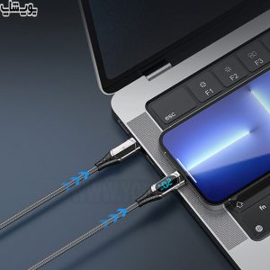کابل تبدیل تایپ C به لایتنینگ فست شارژ رسی مدل RTC-P21CL قابل استفاده برای محصولات اپل می باشد.