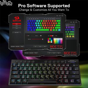 4- نورپردازی زیبا در کیبورد گیمینگ سیمی مدل K632 Noctis