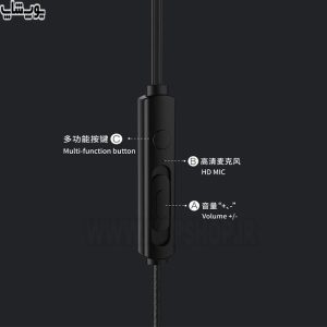 هندزفری سیمی ریمکس مدل RM-711 دارای کنترلر اینلاین است.