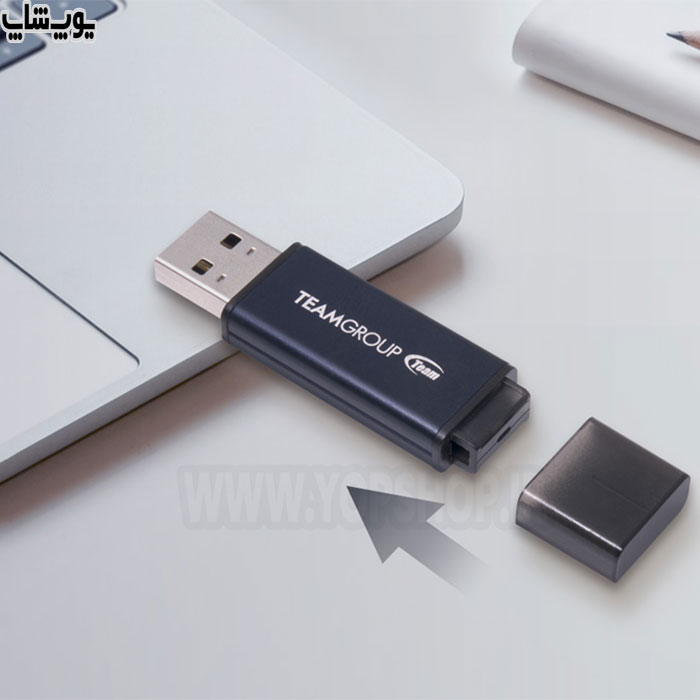 فلش مموری تیم گروپ مدل C211 USB3.2 ظرفیت 128 گیگابایت کاربری سریع و آسان است.