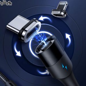کابل شارژ آهنربایی تایپ سی به لایتنینگ 20وات+تایپ سی 60وات یوسمز مدل US-SJ495 U66 از شارژ سریع برای دستگاه‌های مختلف از جمله آیفون، آی پد و مک بوک پشتیبانی می‌کند.