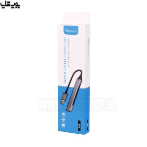 مبدل USB 3.0 به 4USB وریتی مدل H409 در بسته بندی مناسب می باشد.