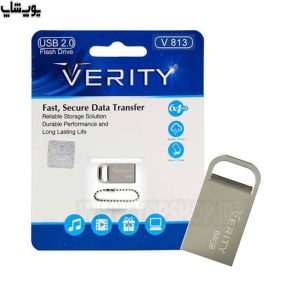 فلش مموری وریتی مدل V813 USB2.0 ظرفیت 64 گیگابایت در بسته بندی مناسب می باشد.