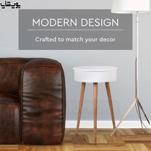 میز اسپیکر بلوتوثی و شارژر بی سیم آی هیپ هماخنگ با دکوراسیون داخلی منزل می باشد.