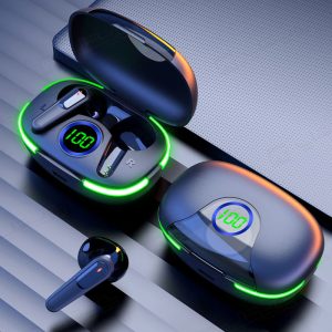هندزفری بی سیم گیمینگ مدل PRO80 دارای نور پردازی در دور پاورکیس می باشد.