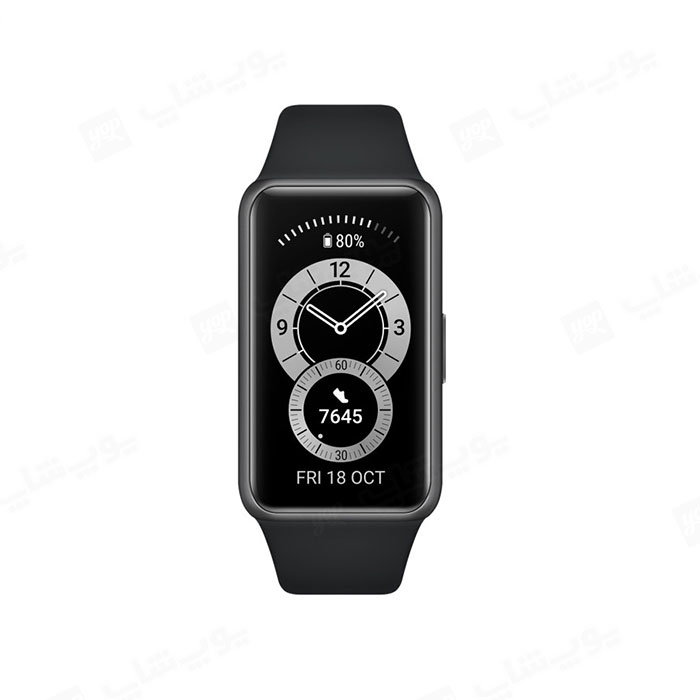 صفحه‌ی AMOLED ساعت هوشمند ضدآب هوآوی مدل Huawei Band 6 کیفیت فوق‌العاده‌ای را برای کاربر به ارمغان می‌آورد