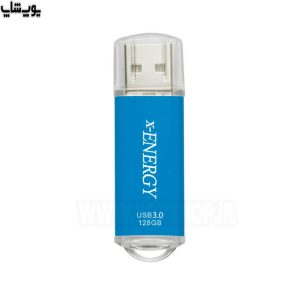 فلش مموری ایکس انرژی مدل X-930 USB3.0 با ظرفیت 128 گیگابایت دارای بدنه از جنس پلاستیک فشرده با مقاومت بالا است.