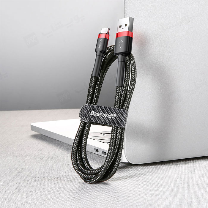 کابل شارژ USB به تایپ C بیسوس مدل CATKLF-B91 دارای طراحی زیبا می باشد.