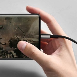 کابل شارژ USB به تایپ 66W C بیسوس مدل CATWJ-B01 مناسب برای گیمینگ می باشد.