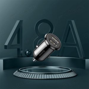شارژر فندکی بیسوس مدل CCALLP-01 دارای 2 عدد پورت با شدت جریان 2.4 آمپر می باشد.