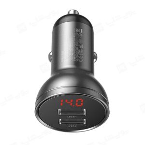 شارژر فندکی بیسوس مدل CCBX-0S در رنگ بندی خاکستری می باشد.