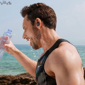هندزفری بی سیم بیسوس مدل Encok W11 دارای قابلیت ضد آب و تعریق می باشد.