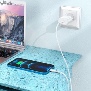شارژر دیواری فست شارژ 25W هوکو مدل N22 با کابل 1 متری دارای قابلیت شارژ سریع می باشد.