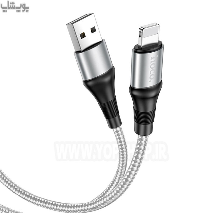 کابل شارژ USB به لایتنینگ هوکو مدل X50 قابلیت انتقال شارژ با شدت جریان 2.4 آمپر را دارد. 