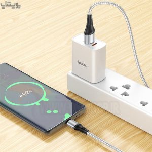کابل شارژ USB به تایپ C هوکو مدل X50 دارای قابلیت شارژ سریع می باشد.