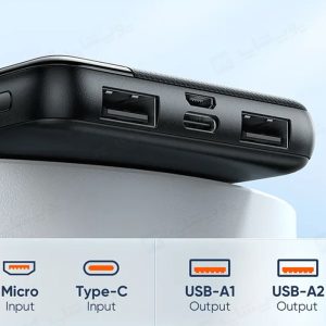 پاوربانک 10000mAh مک دودو مدل Mcdodo MC-136 دارای 2 پورت ورودی و 2 پورت خروجی می باشد.