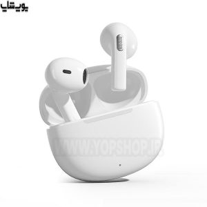 هندزفری بی سیم گیمینگ ضد آب QCY مدل T20 AilyPods در رنگ بندی سفید می باشد.