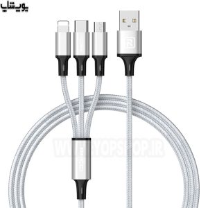 پک هدیه لوازم جانبی موبایل رسی مدل RGB-N15 دارای یک کابل 1 به 3 با سازگاری بالا می باشد.