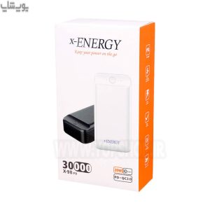 پاوربانک 30000mAh ایکس انرژی مدل Xenergy X-98 در بسته بندی با دوام می باشد.
