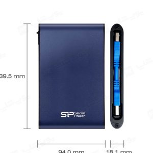 هارد اکسترنال 1TB سیلیکون پاور مدل A80 مینیمال و کاربردی است