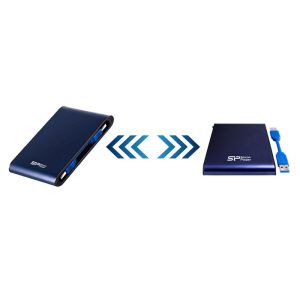 هارد اکسترنال 1TB سیلیکون پاور مدل A80 سرعت و امنیت بالایی دارد