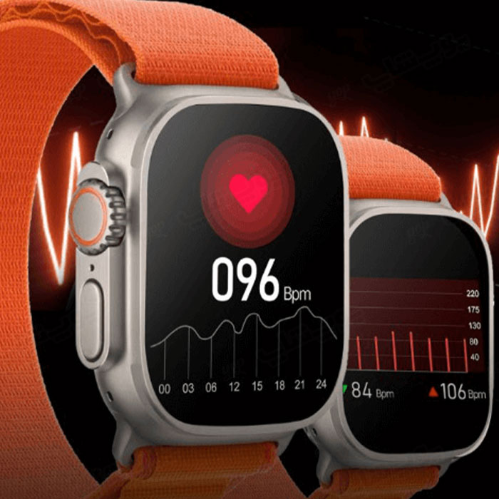 ساعت هوشمند هاینوتکو مدل T93 Ultra Max دارای امکان سنجش ضربان قلب می باشد.