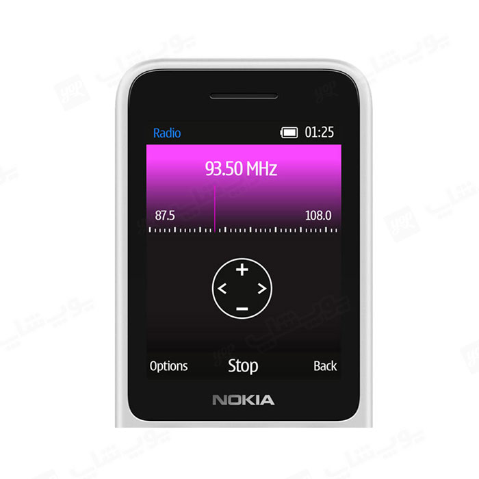 گوشی موبايل نوکيا مدل 125 ظرفیت 4 مگابایت 1020 میلی آمپر ساعت ظرفیت دارد