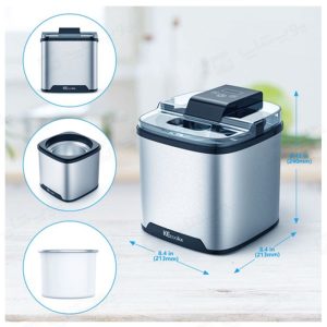 بستنی ساز اورجینال آلمان کی کول کی مدل Kecoolke SU-599، دارای ابعاد مناسب است و در هر کجای آشپز خانه می توانید آن را جای دهید