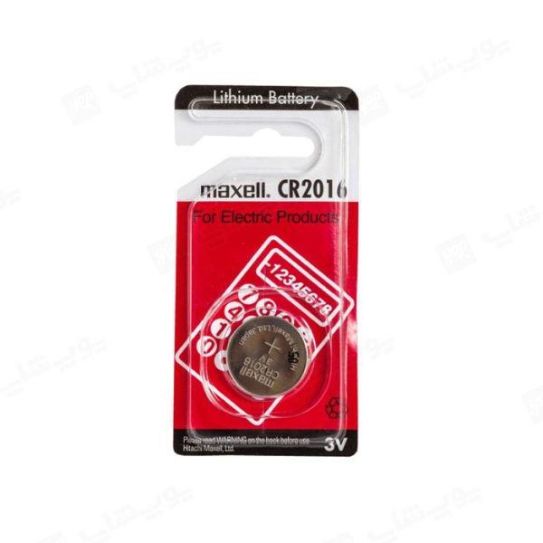 باتری سکه ای 3V مکسل مدل CR2016 تک عددی