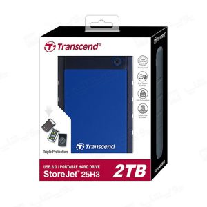 بسته بندی هارد اکسترنال USB 3.1 مدل StoreJet 25H3B SJ25H3B با ظرفیت 2 ترابایت استاندارد و اورجینال است.