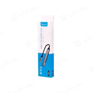 بسته بندی مبدل تایپ C به 4USB وریتی مدل H410T استاندارد و اورجینال است
