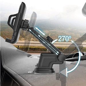 هولدر و پایه نگه دارنده موبایل وریتی مدل V-CH1112 دارای قابلیت چرخش تا 270 درجه است.