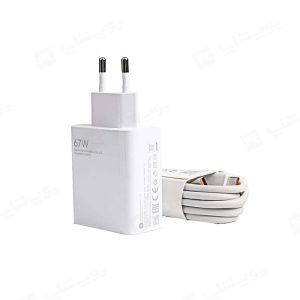 شارژر دیواری اورجینال شیائومی 67 وات به همراه کابل تبدیل Type-C ( به‌همراه کارتن گوشی)