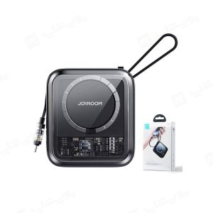 پاوربانک 10000mAh وایرلس شارژ مگنتی جویروم مدل JR-L007 دارای کابل لایتنینگ می باشد.