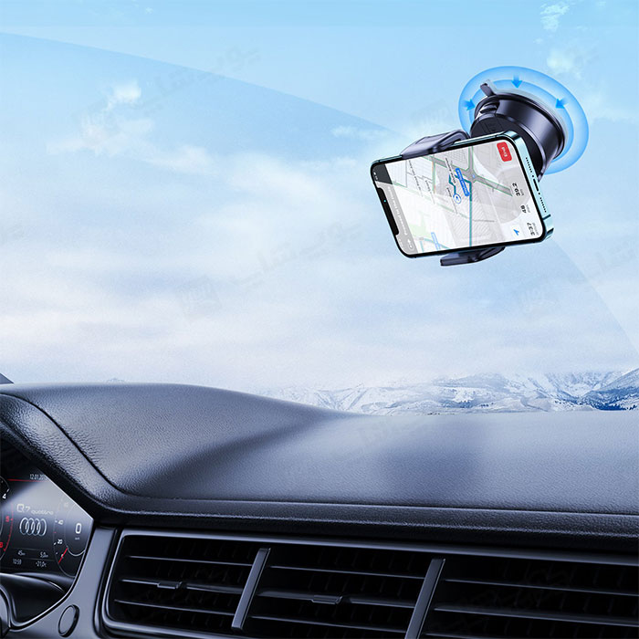 هولدر گوشی موبایل جویروم مدل JR-ZS284 قابل نصب بر روی شیشه خودرو می باشد.