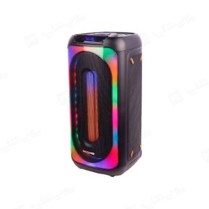 اسپیکر بلوتوثی قابل حمل مچر مدل Macher MR-1900 دارای حالت های مختلف نورپردازی RGB می باشد.