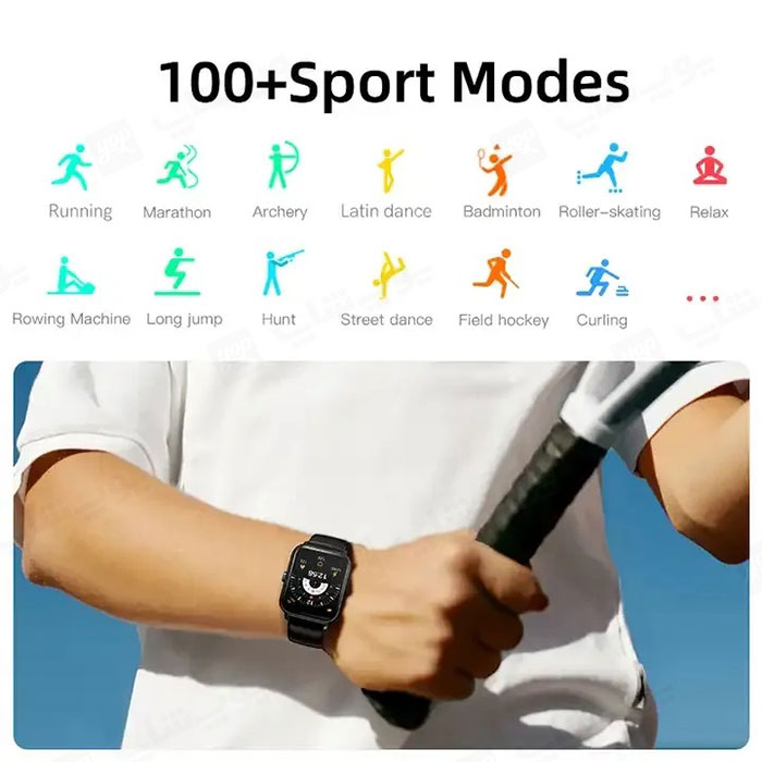 ساعت هوشمند کیو سی وای مدل GTS دارای حالت های ورزشی مختلف می باشد.