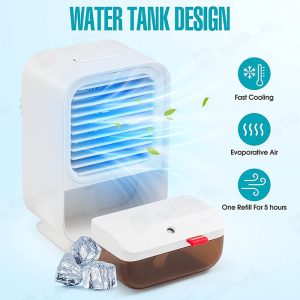 کولر آبی رومیزی مدل QW-F19 دارای مخزن 200 میلی لیتری می باشد.