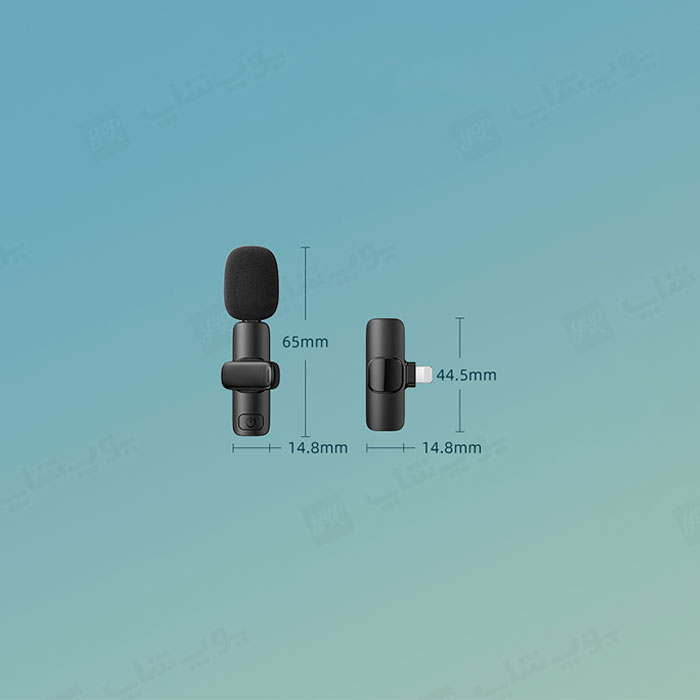 میکروفن یقه ای بی سیم ریمکس مدل K02 دارای ابعاد کوچک و مناسب می باشد.