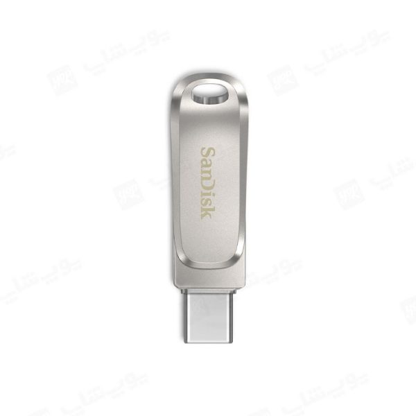 فلش مموری سان دیسک مدل Dual Drive Luxe USB3.1 با ظرفیت 128 گیگابایت با طراحی زیبا و به رنگ سیلور می باشد.