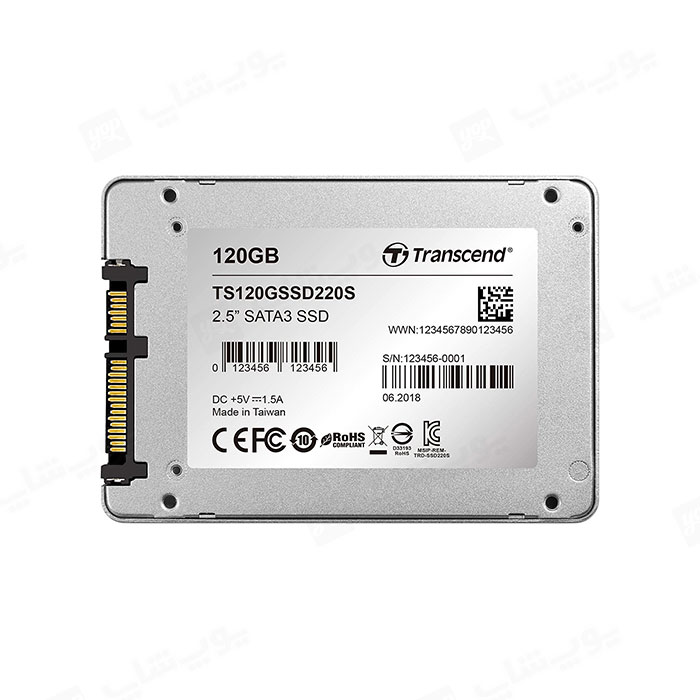 هارد SSD اینترنال 120 گیگابایت ترنسند مدل SSD220S دارای محل مناسب برای نصب پیچ ها می باشد.
