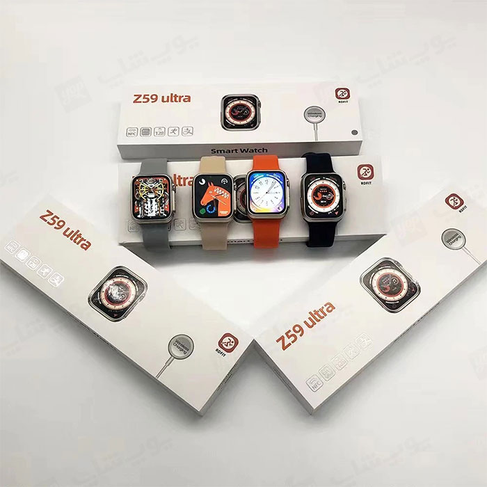 ساعت هوشمند مدل Z59 Ultra دارای بسته بندی مطلوب می باشد.