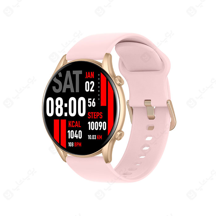 ساعت هوشمند کیسلکت مدل KR در رنگ بندی صورتی