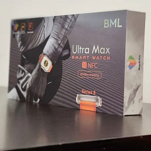 ساعت هوشمند بی ام ال مدل Ultra Max Series8 دارای بند قابل تعویض است