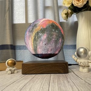 چراغ خواب ماه شناور هوشمند مدل Galaxy Moon دارای طراحی سه بعدی است