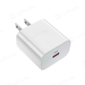 شارژر دیواری 20 وات هوکو مدل C76 Plus از پورت خروجی تایپ C پشتیبانی می کند