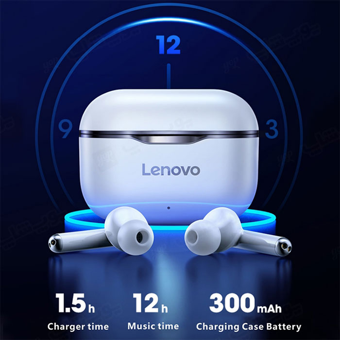 هندزفری بی سیم TWS لنوو مدل Lenovo LP1 کارایی طولانی مدتی دارد